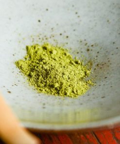 Powdered green tea of the sun